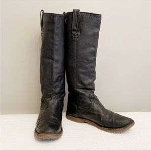 Frye black leather riding boot 8.5 B